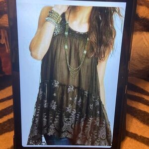 Free people, Bohemian fashion mini dress . s